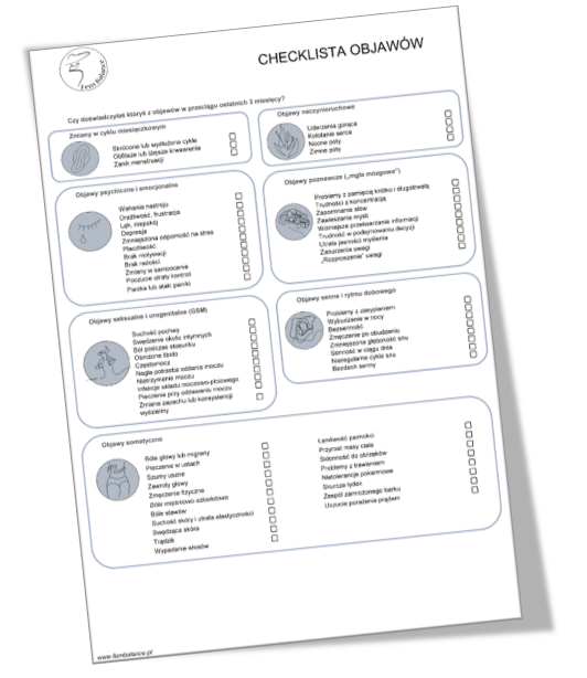 Pełna lista objawów menopauzy i perimenopauzy